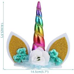Unicorn cake topper |Rainbow| Eenhoorn taart versiering | DM-products